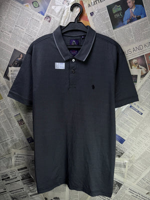 Luke® Medium | Chest: 21.5"| Charcoal | Polo T-Shirt | Cotton | 3274 - Genuine Maal
