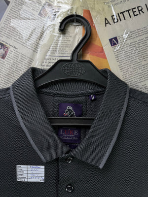 Luke® Medium | Chest: 21.5"| Charcoal | Polo T-Shirt | Cotton | 3274 - Genuine Maal