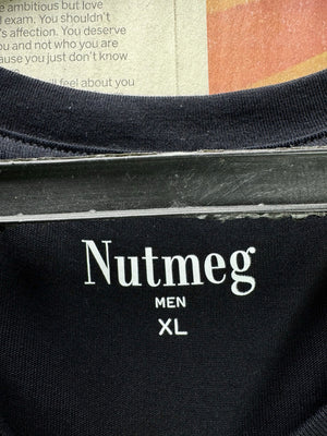 Nutmeg® Large | Chest: 23.5" | Black | T-Shirt | Cotton | 4423 - Genuine Maal