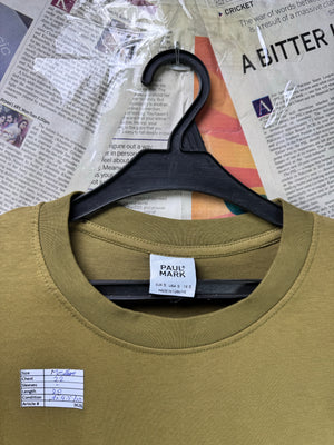 PaulMark® Medium | Chest: 22" | Mustard | T-Shirt | Cotton | 3626 - Genuine Maal