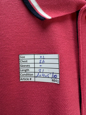 Slazenger® XL | Chest: 26" | Pink | Polo Shirt | Poly - Elastane | 4641 - Genuine Maal