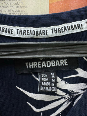 Threadbare® Small | Chest: 21" | Blue Floral | T-Shirt | Cotton | 4874 - Genuine Maal