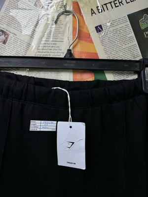 Gym Sh*rk® Waist: 28" to 30" | Black | Pleated Trousers | Cotton - Elastane | 1231 - Genuine Maal