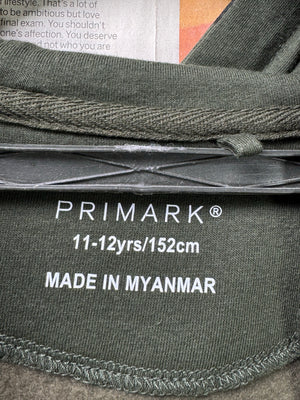 Primark® Small | Chest: 19" | Army Green | Jacket with Hoodie | Inner: Fleece | 3277 - Genuine Maal