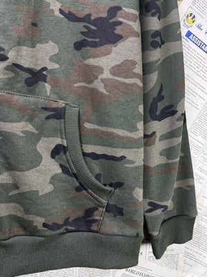 Primark® Small | Chest: 19" | Army Green | Jacket with Hoodie | Inner: Fleece | 3277 - Genuine Maal