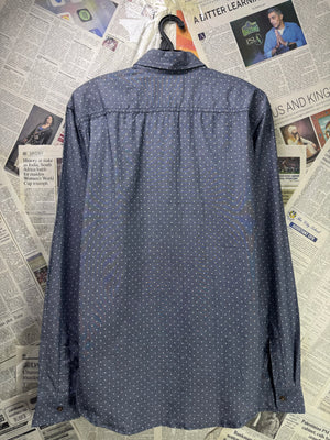 Your Neighbors® Medium | Chest: 22.5" | Grey with Polka Dots | Shirt | Cotton | 3292 - Genuine Maal