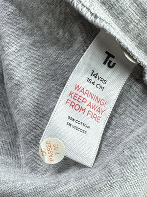 Tu® Small | Chest: 19" | Grey | T-Shirt | Cotton - Viscose | 4892 - Genuine Maal
