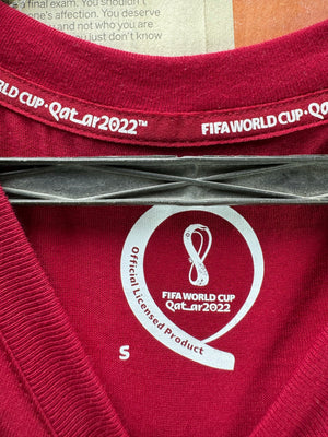 Fifa® Small | Chest: 19" | Red | T-Shirt | Cotton | 4882 - Genuine Maal