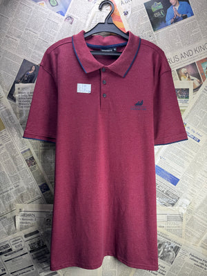 Brend Berger® Large | Chest: 23" | Red | Polo Shirt | Poly - Cotton - Elastane | 4898 - Genuine Maal