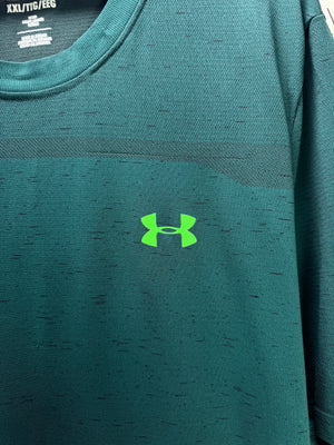 Under Armo*r® Large | Chest: 24" | Dark Teal | Sports T-Shirt | 3661 - Genuine Maal