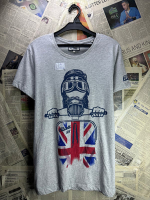 Alcott® Small | Chest: 19.5" | Grey | T-Shirt | Cotton - Viscose | 4640 - Genuine Maal