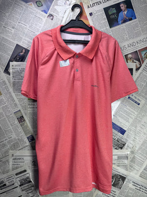 Eddie Bauer® XL | Chest: 25" | Peach | Sports Polo | Poly | 3492 - Genuine Maal