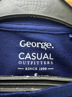 George® Small | Chest: 19.5" | Blue | T-Shirt | Cotton | 4618 - Genuine Maal