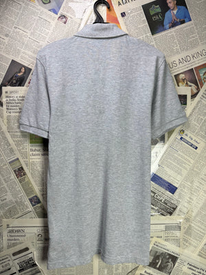 M&S® XS | Chest: 18.5" | Grey | Slim Fit Polo | Cotton | 3479 - Genuine Maal