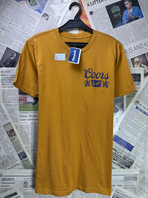 Coors® XS | Chest: 17.5" | Mustard | T-Shirt | Cotton - Poly | 3473 - Genuine Maal