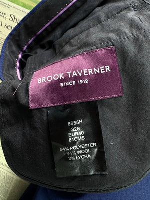 Brook Taverner® Waist: 32" | Blue | Dress Pants | Poly - Wool - Lycra | 2953 - Genuine Maal