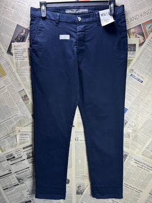 Primark® Waist: 34" | Blue | Slim - Fit Chino Pants | Cotton - Elastane | 2969 | Made in Bangladesh - Genuine Maal