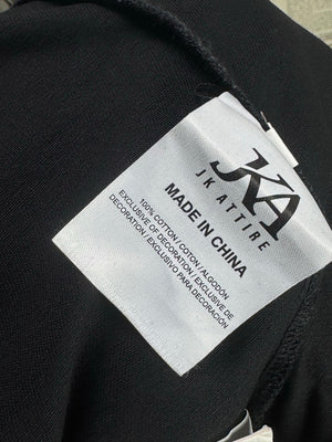 JKA® Waist: 34" to 36" | Black | Cargo Trousers | Cotton | 1287 - Genuine Maal