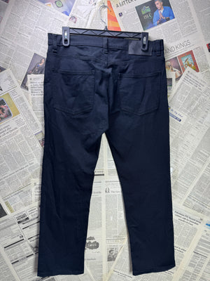 F&F® Waist: 36" to 38" | Black | Straight Fit Denim Pants | Cotton - Elastane | 1284 - Genuine Maal