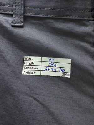 Easy® Waist: 32" | Grey | 3 - Quarter | Straight Fit | Cotton - Elastane | 2934 - Genuine Maal