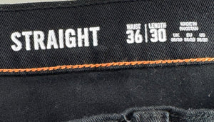 F&F® Waist: 36" to 38" | Black | Straight Fit Denim Pants | Cotton - Elastane | 1284 - Genuine Maal