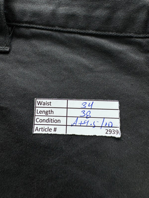 Giordano® Waist: 34" | Black | Slim - Fit Chino Pants | Cotton - Elastane | 2939 - Genuine Maal