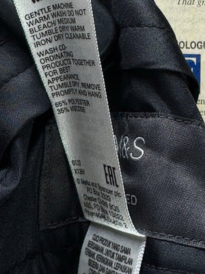 M&S® Waist: 30" | Black | Dress Pants | Poly - Viscose | 2937 - Genuine Maal