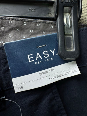 Easy® Waist: 30" | Blue | Skinny Fit Chino Pant | 2966 - Genuine Maal