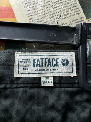 FATFACE® Waist: 30" | Black | Chino Pant | Cotton - Elastane | 2951 - Genuine Maal