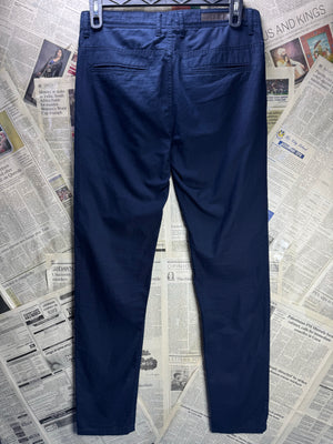 ZARA® Waist: 32" | Blue | Chino Pants | Cotton - Elastane | 2950 - Genuine Maal