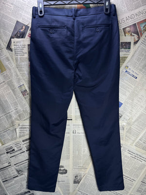 H&M® Waist: 32" | Blue | Slim Fit Dress Pants | Poly - Cotton - Elastane | 2956 - Genuine Maal