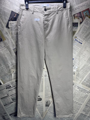 Denim Co.® Waist: 32" | Beige | Straight Fit Chino Pants | Cotton - Elastane | 2946 - Genuine Maal