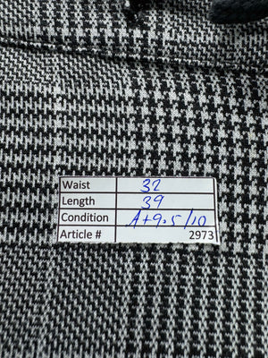 River Island® Waist: 32" | Machi Check | Draw String Pants | Poly - Viscose - Elastane | 2973 - Genuine Maal
