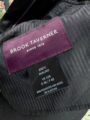 Brook Taverner® Waist: 32" | Black | Dress Pants | Poly - Wool - Elastane | 2714 - Genuine Maal