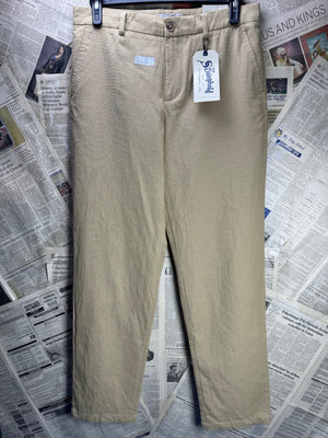 Primark® Waist: 34" | Tan | Relaxed - Fit Chino Pants | Poly - Cotton | 2711 - Genuine Maal