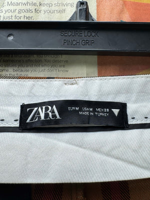 Zara® Waist: 32" | Orange Check | Smart Casual - Semi Formal Pants | Poly - Viscose - Elastane | 2980 - Genuine Maal