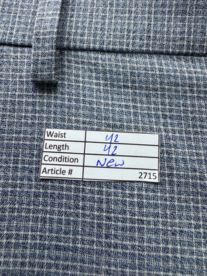 M&S® Waist: 42" | Grey | Dress Pant | Poly - Viscose - Elastane | 2715 - Genuine Maal