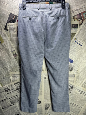 Taylor & Wright® Waist: 32" | Grey Check | Dress Pants | Polyester | 2975 - Genuine Maal