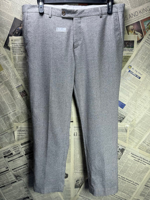 ® Waist: 38" | Grey | Dress Pant | Poly - Cotton - Viscose | 2974 - Genuine Maal