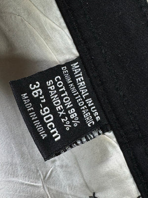 350 CC® Waist: 38" | Black | Denim Pants | Cotton - Spandax | 2483 - Genuine Maal