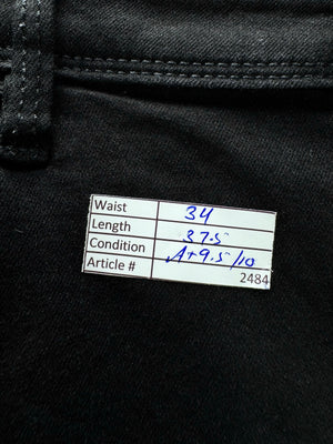 River Island® Waist: 34" | Black | Slim Fit Denim Pants | Poly - Cotton | 2484 - Genuine Maal