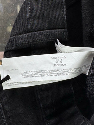 Denim Co.® Waist: 34" to 36" | Black | Distressed Denim Pants | Poly - Elastane | 2492 - Genuine Maal