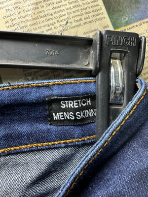 MAN® Waist: 30" | Blue | Skinny Fit Denim Pants | Poly - Cotton - Elastane | 2491 - Genuine Maal
