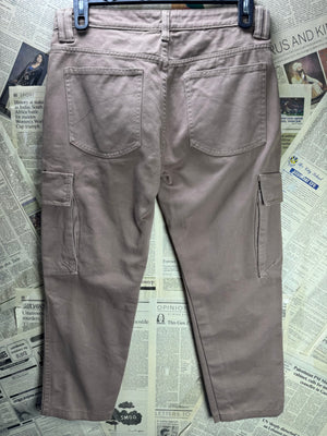 Reserved® Waist: 32" | Tan | Relaxed Fit Cargo Denim Pants | Cotton | 2737 - Genuine Maal