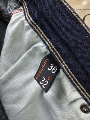 Kindred® Waist: 36" | Blue | Straight Fit Denim Pants | Cotton - Elastane | 2460 - Genuine Maal