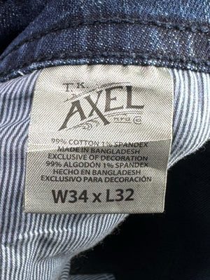TK Axel® Waist: 36" | Dark Blue | Slim Boot Fit Denim Pant | Cotton - Spandex | 1264 - Genuine Maal