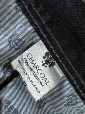 Charcoal® Waist: 32" | Black | Denim Pants | Cotton - Elastane | 2738 - Genuine Maal