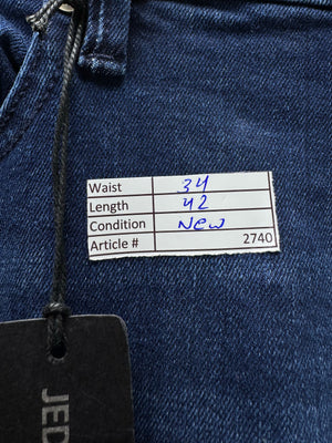 JED® Waist: 34" | Blue | Denim Pants | Cotton - Spandex | 2740 - Genuine Maal