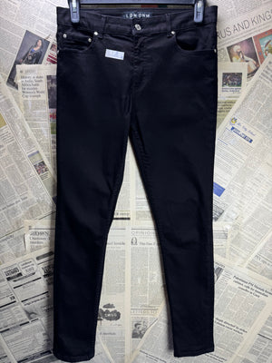 LDN DNM® Waist: 32" | Black | Super Skinny Denim Pants | Cotton - Elastane | 2454 - Genuine Maal