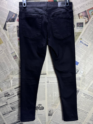 LDN DNM® Waist: 32" | Black | Super Skinny Denim Pants | Cotton - Elastane | 2454 - Genuine Maal